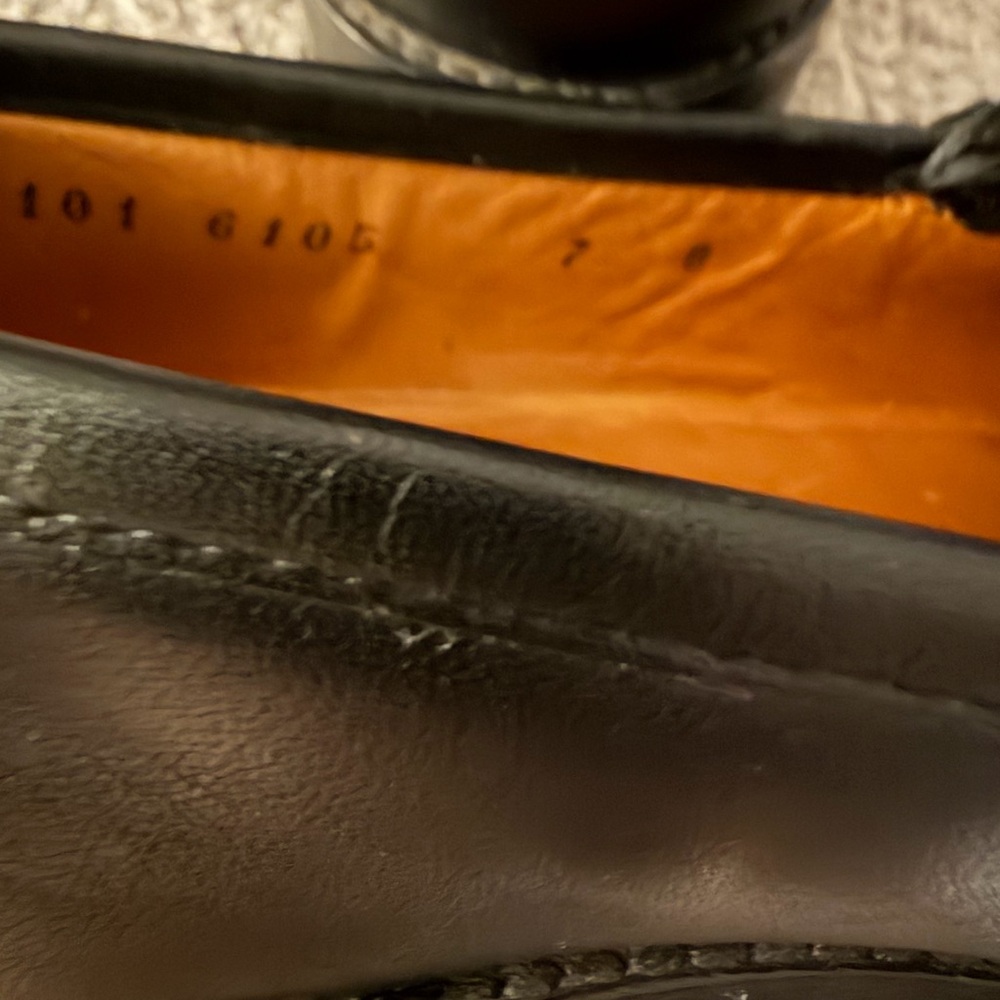 Gucci Black Leather womens Horse-bit Loafers Size 7. CLASSIC - Picture 12 of 13